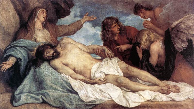 DYCK, Sir Anthony Van The Lamentation of Christ  fg Spain oil painting art